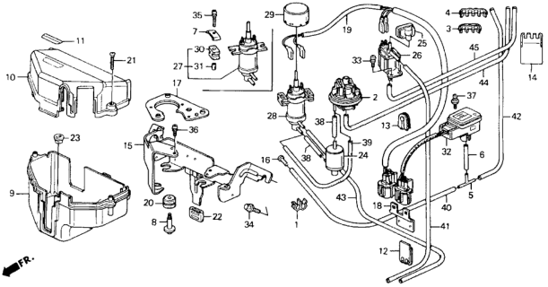 1990 Honda Accord Screw-Washer (4X12) Diagram for 938930401208
