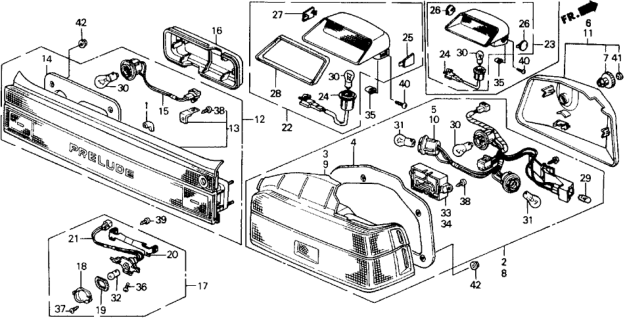 1988 Honda Prelude  Screw, Tapping (4X12) Diagram for 9390124320