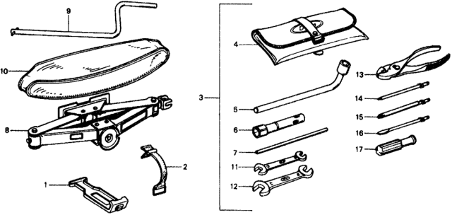 1977 Honda Civic  Driver 1, Plus Screw (No.2) Diagram for 9900310000