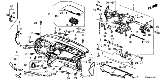 2016 Honda CR-V Sensor Assy., Auto Light Sun Beam Diagram for 39860T2AA01