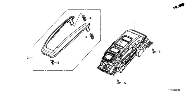 2021 Honda CR-V Hybrid Garnish Complete (High Gloss Silver) Diagram for 54710TMJT51ZA