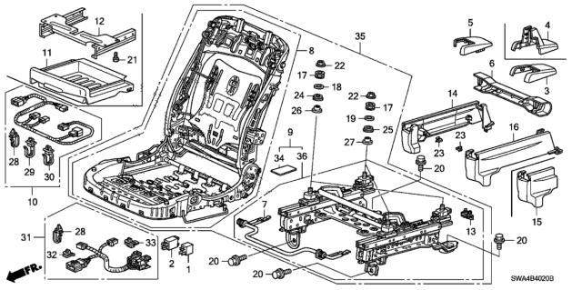 2007 Honda CR-V  Tape, Felt Diagram for 81298SWAA01