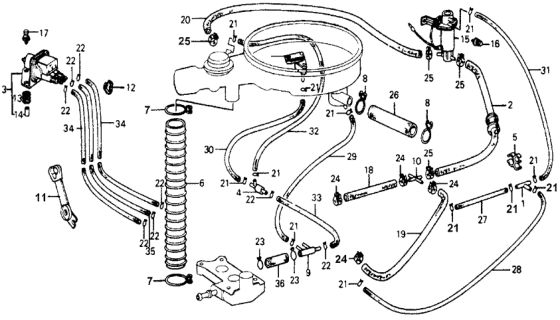 1978 Honda Accord  Clamp, Tube (D8.5) Diagram for 950024085008