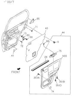 1998 Honda Passport  Lid Courtesy L Diagram for 8971586321