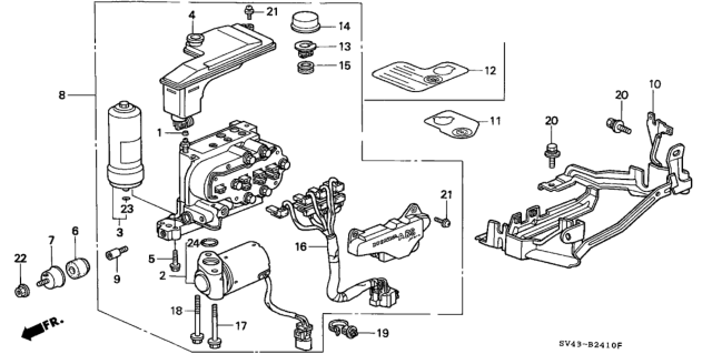 1996 Honda Accord  O-Ring (P5) Diagram for 57072ST5003