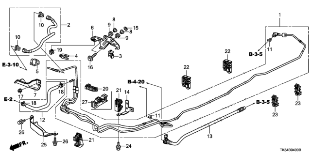 2015 Honda Odyssey  Tube, Fuel Vent Diagram for 17726TK8A11