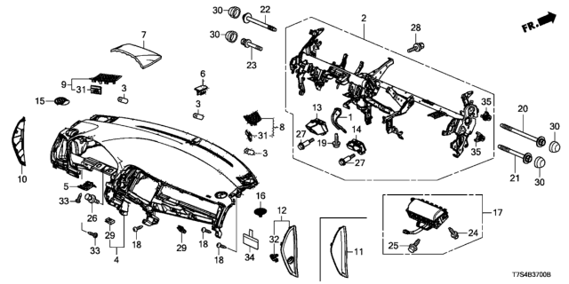 2018 Honda HR-V  Garnish *NH900L* Diagram for 77475T7JH01ZA