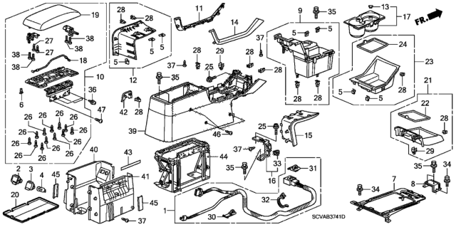 2010 Honda Element  Bolt, Flange (5X20) Diagram for 90124SJCA00