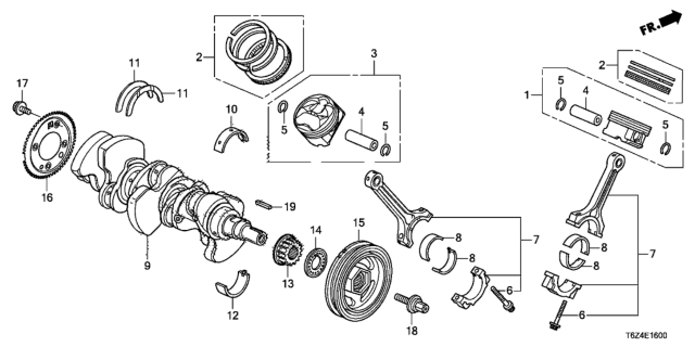 2019 Honda Ridgeline  Bolt, Special (8X11) Diagram for 90013R70A01
