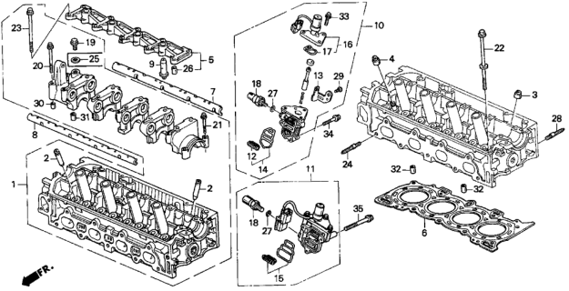 1995 Honda Del Sol  Bolt, Sealing (10MM) Diagram for 90004P2J000