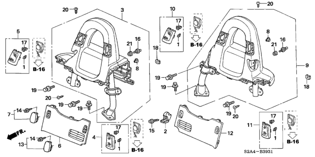 2006 Honda S2000 Screw, Et (5X28) Diagram for 90136S0A003