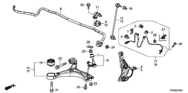 2012 Honda Civic Bolt, Flange (10X18) Diagram for 957011001808