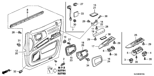2008 Honda Ridgeline  Screw, Tapping (5X25) Diagram for 9390345580