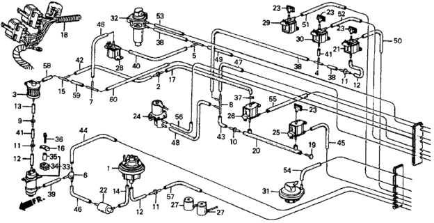1987 Honda CRX Screw-Washer (4X18) Diagram for 938920401808