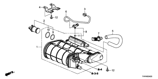 2022 Honda Odyssey Joint, Drain Tube Diagram for 17742THRA01
