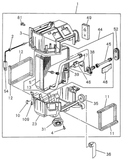 1999 Honda Passport  Thermostat, A/C Diagram for 8972234150