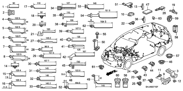 2009 Honda Odyssey  Bracket, Ground (B) Diagram for 32605SHJA00