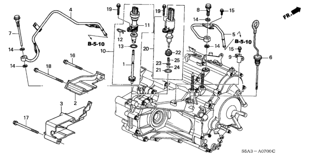 2002 Honda Civic  Ring, Stop (C-Type) Diagram for 78417S2R003