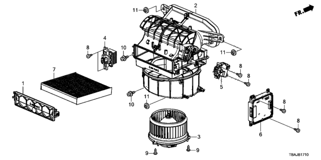 2018 Honda Civic Power Transistor Diagram for 79330TBAA11