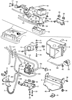 1983 Honda Civic  Clip, Wire Harness Diagram for 90602PA6661