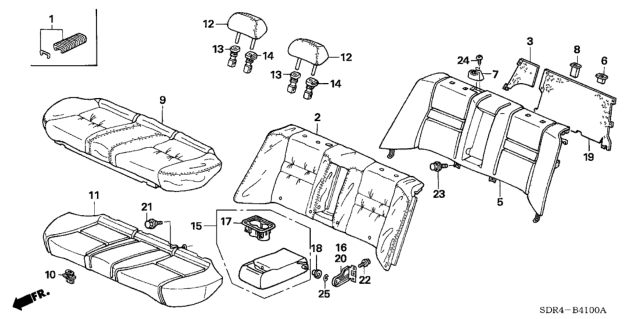 2007 Honda Accord Hybrid  E-Ring (5MM) Diagram for 9454005018