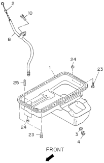 1996 Honda Passport  Pan Assembly, Oil Diagram for 8943895423