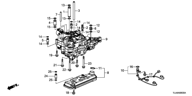 2020 Honda CR-V  O-Ring (21.8X1.9) Diagram for 913085LJ003