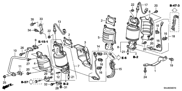 2010 Honda Odyssey  Bolt, Stud (8X29) Diagram for 18720R70A00