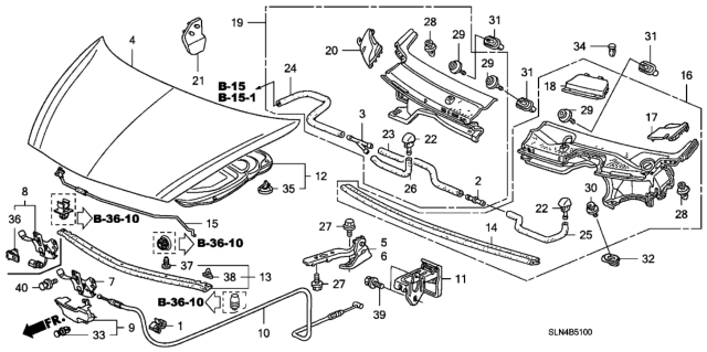 2008 Honda Fit Clip, Door Weatherstrip Diagram for 91568SJA003