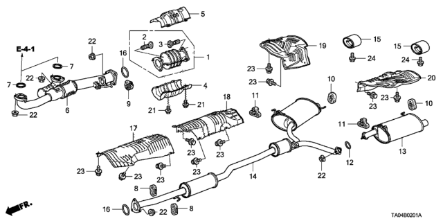 2008 Honda Accord Cover (Lower) Diagram for 18181R70A00