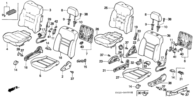 1996 Honda Accord  Screw, Tapping (3X8) Diagram for 9390122180