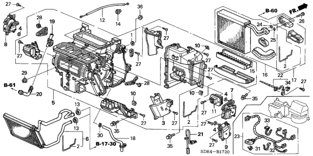 2005 Honda Accord Hybrid  Hose B, Aspirator Diagram for 80542SDAA41