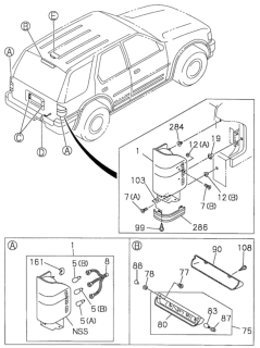 1998 Honda Passport  Screw, RR Channel Diagram for 8975828260