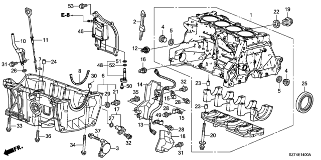 2011 Honda CR-Z Oil Seal (80X98X10) (Arai) Diagram for 91214RNBA01