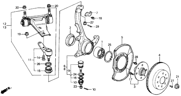 1990 Honda Prelude  Screw-Washer (6X14) Diagram for 938920601408
