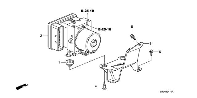 2007 Honda Odyssey Bolt, Mount Diagram for 57376SHJA00