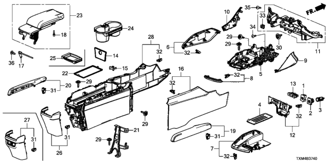 2020 Honda Insight IND ASSY. Diagram for 77955TXMA01