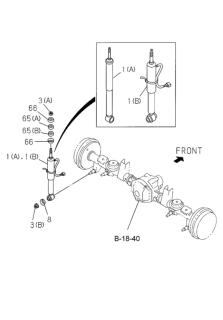 2001 Honda Passport  Shock Absorber Assembly, Rear Diagram for 8972258631