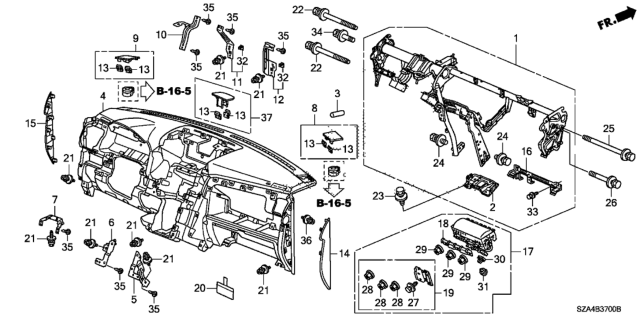 2012 Honda Pilot Module, Passenger Diagram for 77851SZAA20