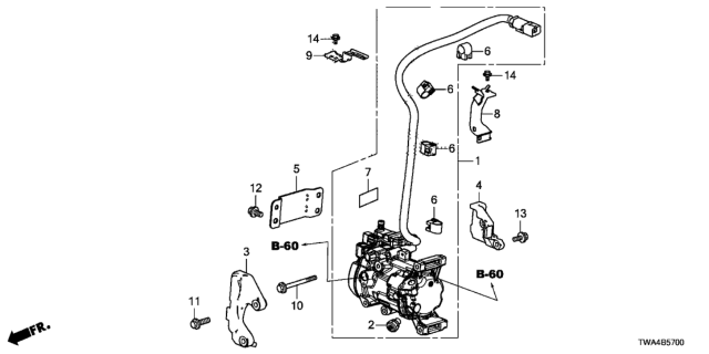 2018 Honda Accord Hybrid Compressor Assy. Diagram for 388006C2A02