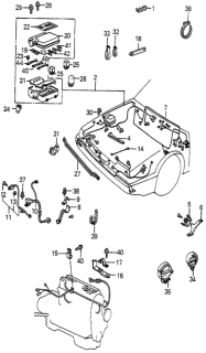1985 Honda Accord  Fuse G (45A) Diagram for 9820064500