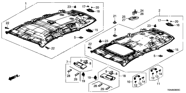 2015 Honda CR-V  Holder As*YR449L* Diagram for 88217TR0A01ZK