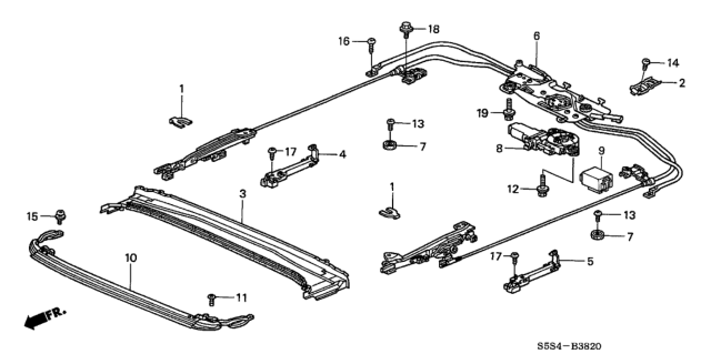 2002 Honda Civic Stopper, Slide Diagram for 70373S84A01