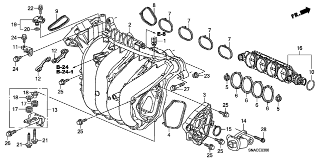 2010 Honda Civic Actuator Assy., Bypass Valve Diagram for 17150RNAA01