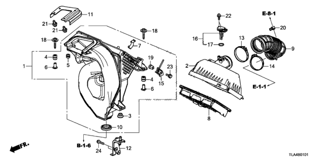 2018 Honda CR-V  Meter Assembly, Air Flow Diagram for 37980R11A02