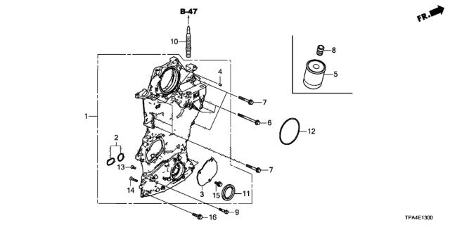 2021 Honda CR-V Hybrid  Bolt, Flange (8X92) Diagram for 900045K0A00