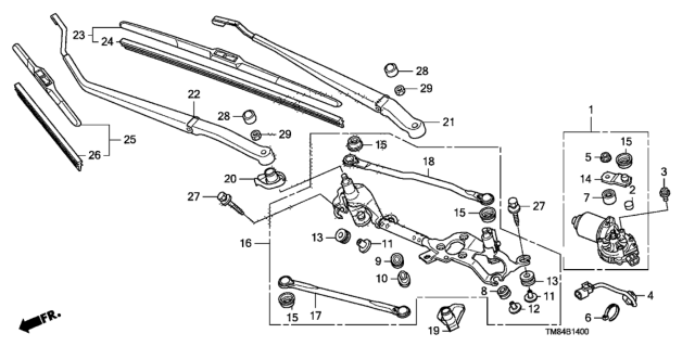 2011 Honda Insight  Mount, Rubber (D) Diagram for 76517TF0004