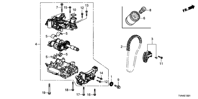2019 Honda Accord  Chain (64L) Diagram for 13441RPYG01