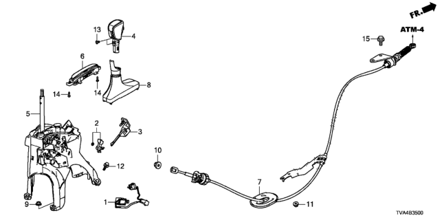 2021 Honda Accord Wire, Control Diagram for 54315TVAA81