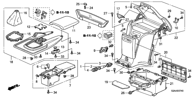 2009 Honda S2000 Cap, Lid *NH167L* (Soft Top) (GRAPHITE BLACK) Diagram for 83405S2AA01ZA